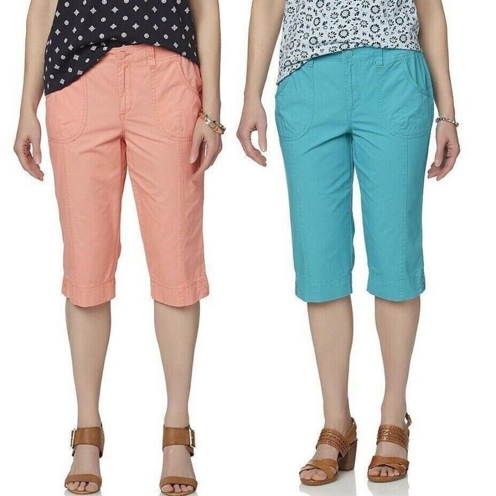 Women's Skimmer Capris Gloria Vanderbilt Sherri size 6, 12 NEW